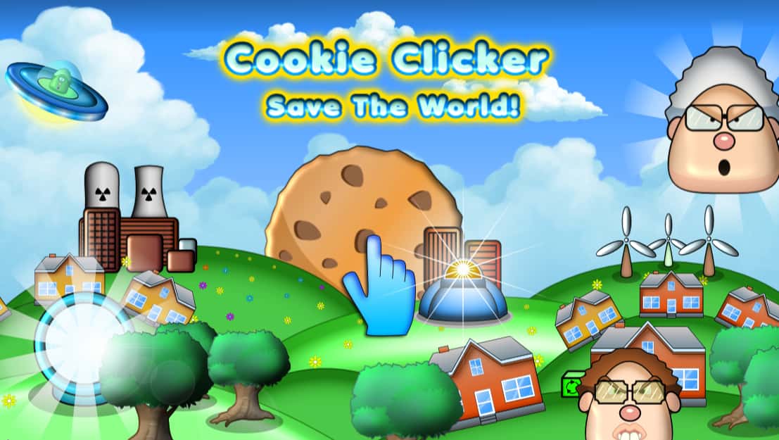 Clicker-Cookie Clicker Save the World Game Cover