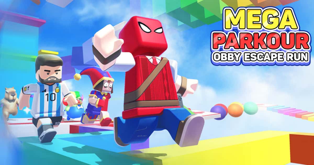Action-Mega Parkour Obby Escape Run Game Cover